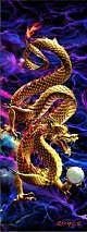 Golden Dragon 3D bookmark