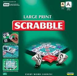 Large Print Scrabble board game