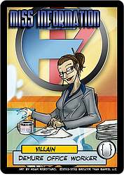 Sentinels of the Multiverse - Miss Information villian character