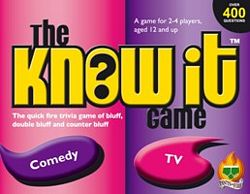 The Know It Game Set 1 - Comedy and TV trivia game