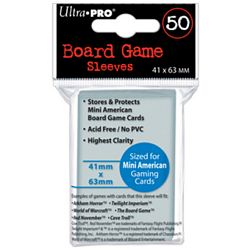 Ultra Pro Board Game Card Sleeves - Mini American