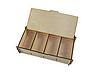 more Large Wooden Storage Box with 4 compartments