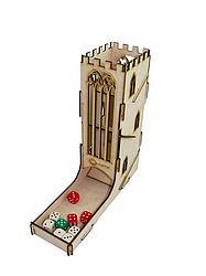 Castle Turret Wooden Dice Tower