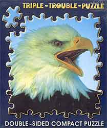 Triple-Trouble-Jigsaw-Puzzle - Bald Eagle