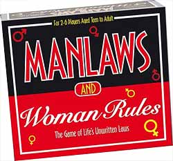 Manlaws and Woman Rules party game