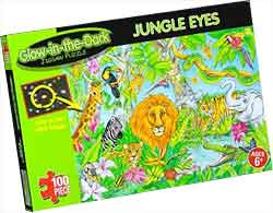 Glow-in-the-Dark Jungle Eyes Jigsaw Puzzle