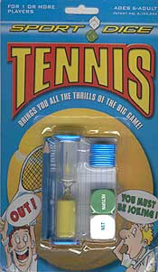 Tennis - sports dice