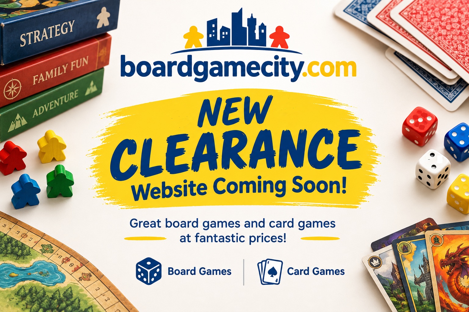 Board Game City Clearance Shop coming soon