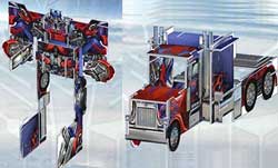 Transformers 3D battle card game