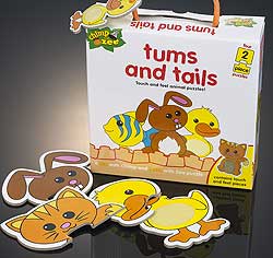 Tums and Tails 2-piece puzzles
